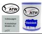 Preview: Volkswagen, Kristallsilber Metallic 2C, LY7T: 500ml Lackdose, von ATW Autoteile West.